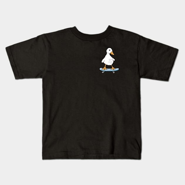 Duck Pocket Patch Kids T-Shirt by Downtown Rose
